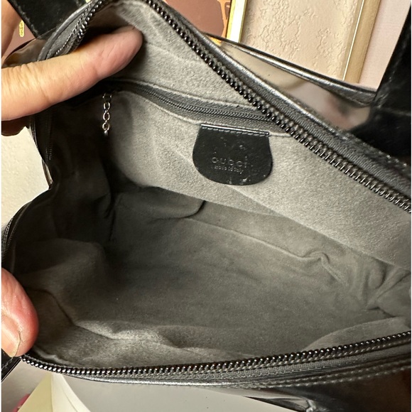 🔥Authentic GUCCI Patent Leather Crossbody Bag /Hand Bag/Shoulder Bag - Picture 11 of 13